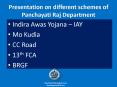 Presentation on different schemes of Panchayati Raj Department PowerPoint PPT Presentation
