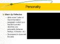 Personality PowerPoint PPT Presentation
