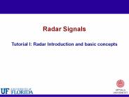 Radar Signals