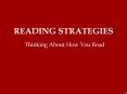 READING STRATEGIES PowerPoint PPT Presentation