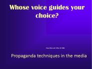 Propaganda techniques in the media