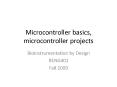 Microcontroller basics, microcontroller projects PowerPoint PPT Presentation