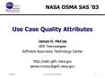 NASA OSMA SAS '03 PowerPoint PPT Presentation