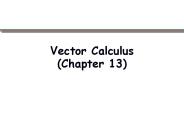 Vector Calculus (Chapter 13)