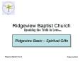 Ridgeview Basic  PowerPoint PPT Presentation