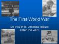 The First World War PowerPoint PPT Presentation