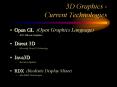 3D Graphics - Current Technologies PowerPoint PPT Presentation