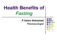 Health Benefits of Fasting PowerPoint PPT Presentation
