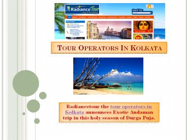 Tour Operators in Kolkata