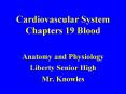 Cardiovascular System Chapters 19 Blood PowerPoint PPT Presentation