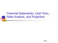 Financial Statements, Cash Flow, Ratio Analysis, and Projection PowerPoint PPT Presentation