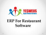ERP For Restaurant Software