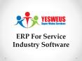 ERP For Service Industry Software PowerPoint PPT Presentation