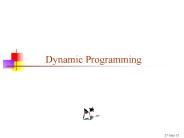 Dynamic Programming PowerPoint PPT Presentation