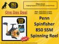 One day deal: Penn Spinfisher 850SSM with bonus 300yd Viros Braid 30lb