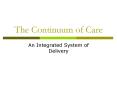 The Continuum of Care PowerPoint PPT Presentation