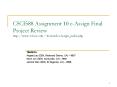 CSCI588 Assignment 10 e-Assign Final Project Review http://www-scf.usc.edu/~kevinwli/eAssign_index.php PowerPoint PPT Presentation