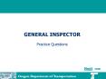 GENERAL INSPECTOR PowerPoint PPT Presentation