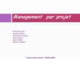 Management par projet  Pr PowerPoint PPT Presentation