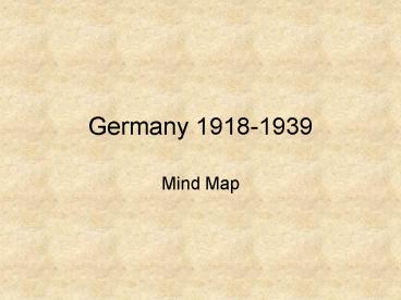 Germany 1918-1939