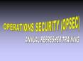 OPERATIONS SECURITY (OPSEC) PowerPoint PPT Presentation