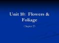 Unit 10: Flowers PowerPoint PPT Presentation
