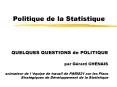 Politique de la Statistique PowerPoint PPT Presentation