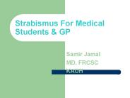 Strabismus For Medical Students