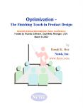 Optimization - The Finishing Touch in Product Design Seventh Annual International Users Conference Hosted by Ricardo Software, Southfield, Michigan, USA. March 8, 2002 PowerPoint PPT Presentation