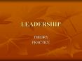 LEADERSHIP PowerPoint PPT Presentation