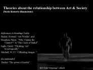 Theories about the relationship between Art