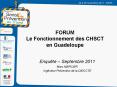 FORUM Le Fonctionnement des CHSCT en Guadeloupe PowerPoint PPT Presentation