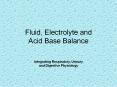 Fluid, Electrolyte and Acid Base Balance PowerPoint PPT Presentation