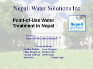 Nepali Water Solutions Inc.