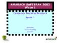 AMARACH SAFETRAK 2003 Wave 1 PowerPoint PPT Presentation