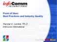 Point of View: Best Practices and Industry Quality PowerPoint PPT Presentation