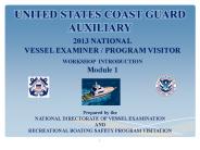 UNITED STATES COAST GUARD AUXILIARY
