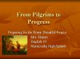 From Pilgrims to Progress PowerPoint PPT Presentation