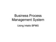 Business Process Management System