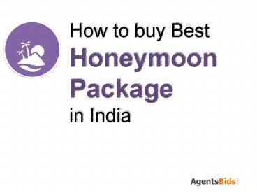 Best buy Honeymoon Packages in India