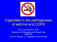 Cigarettes in the pathogenesis of asthma and COPD PowerPoint PPT Presentation