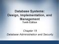 Database Systems: Design, Implementation, and Management Tenth Edition PowerPoint PPT Presentation