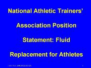 National Athletic Trainers