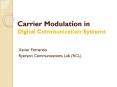 Carrier Modulation in Digital Communication Systems PowerPoint PPT Presentation