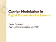 Carrier Modulation in Digital Communication Systems