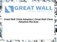 Great Wall China Adoption Reviews | Great Wall China Adoption PowerPoint PPT Presentation