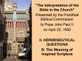 The Interpretation of the Bible in the Church PowerPoint PPT Presentation