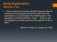 Early Exploration Mariner 3