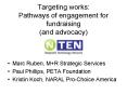 Targeting works: Pathways of engagement for fundraising (and advocacy) PowerPoint PPT Presentation