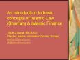 An Introduction to basic concepts of Islamic Law (Shari PowerPoint PPT Presentation